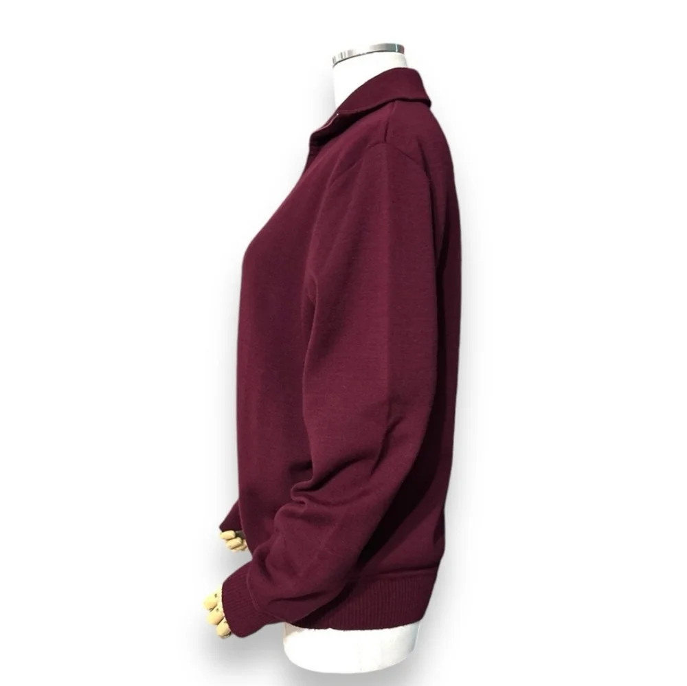 GIVENCHY FOR CHESA Wool Quarter Zip Pullover